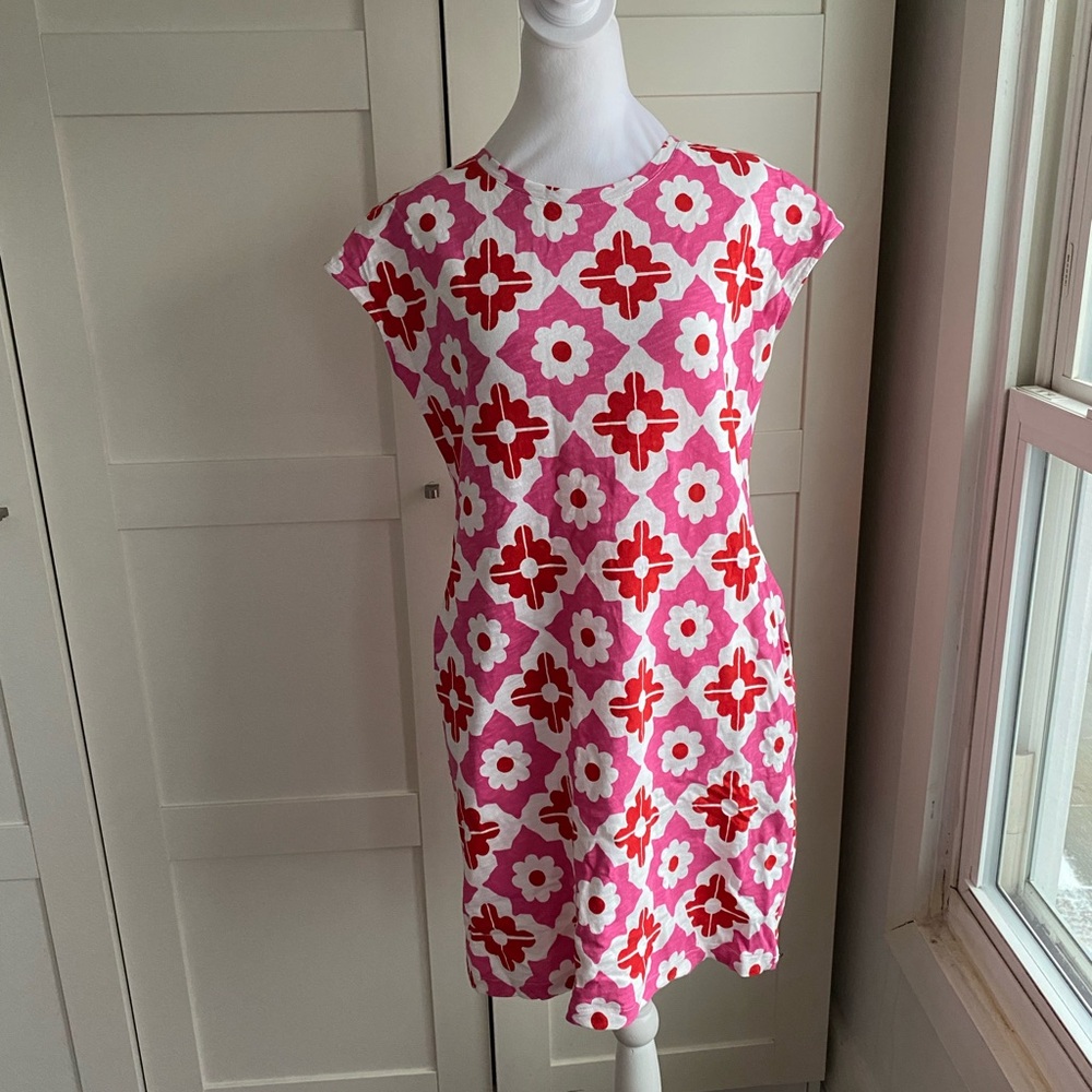 Boden Leah Floral Jersey shirt dress with pockets, women’s  US 4
